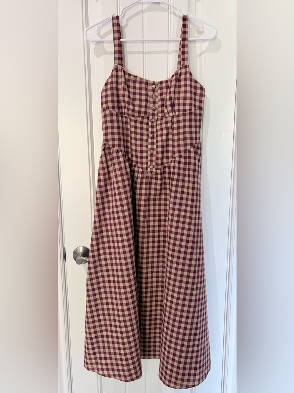 Cider Cotton-Blend Square Neck Maxi Dress - Picture 2 of 7